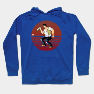 El Borracho Loteria Retro Illustration Hoodie